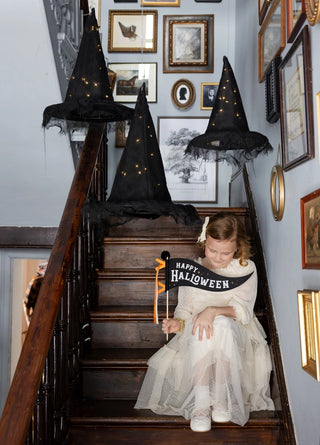 Light Up Hanging Witch Hat Set