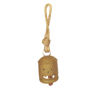 Antique Gold Jack-O’-Lantern Bell - Choose Size