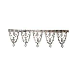 Scalloped Jewel and Faux Pearl Swag Garland