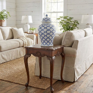 Imperial Ceramic Ginger Jar, Blue and White