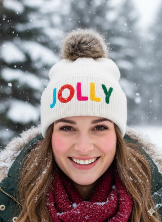 Jolly Knit Pom Pom Hat