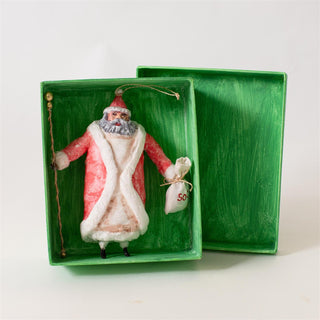Jolly St. Nick Folk Art Ornament