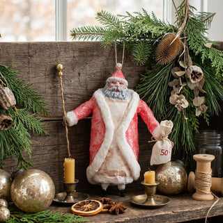 Jolly St. Nick Folk Art Ornament