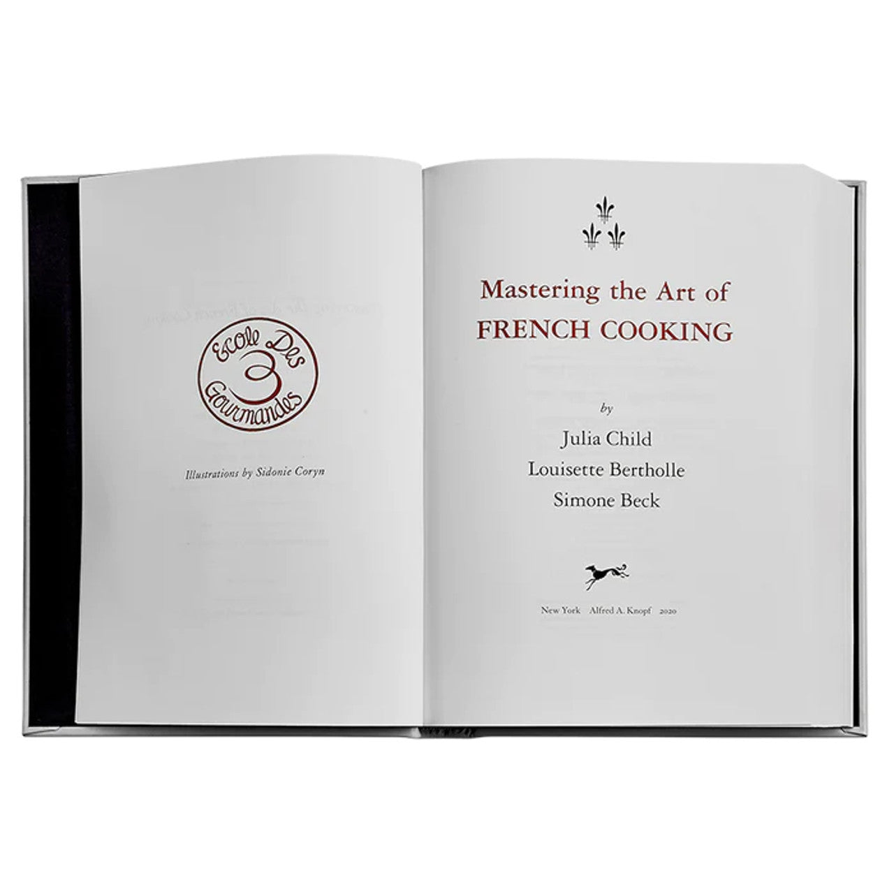 Graphic Image Julia Child's Mastering Art Leather Bound Book