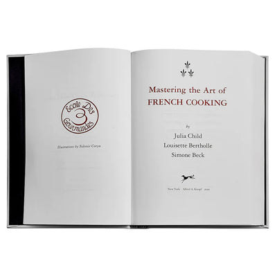 Graphic Image Julia Child's Mastering Art Leather Bound Book