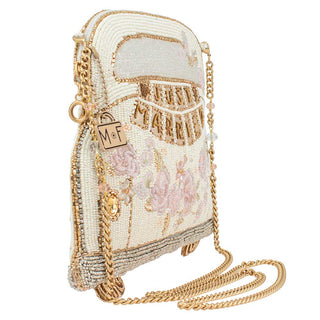Mary Frances Just Married Beaded Car Image Crossbody Handbag