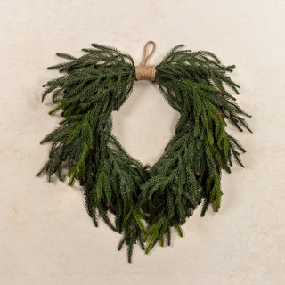 24" Mini Pinecone and Pine Knotted Wreath