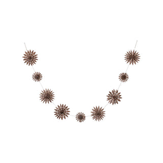 72" Kraft Paper Honeycomb Snowflake Garland
