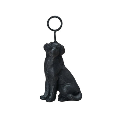 Cast Iron Black Lab Place Card/Photo Holder