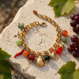 Fun Lucky Ladybug Charms and Baubles Bracelet
