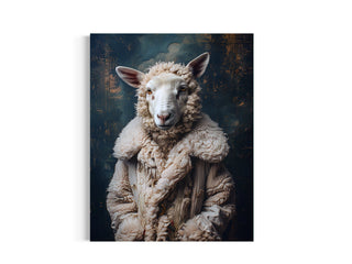 8x10 Lady Baba In Her Fur Coat Print Wall Decor