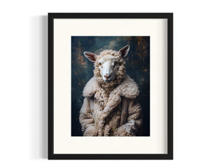 8x10 Lady Baba In Her Fur Coat Print Wall Decor