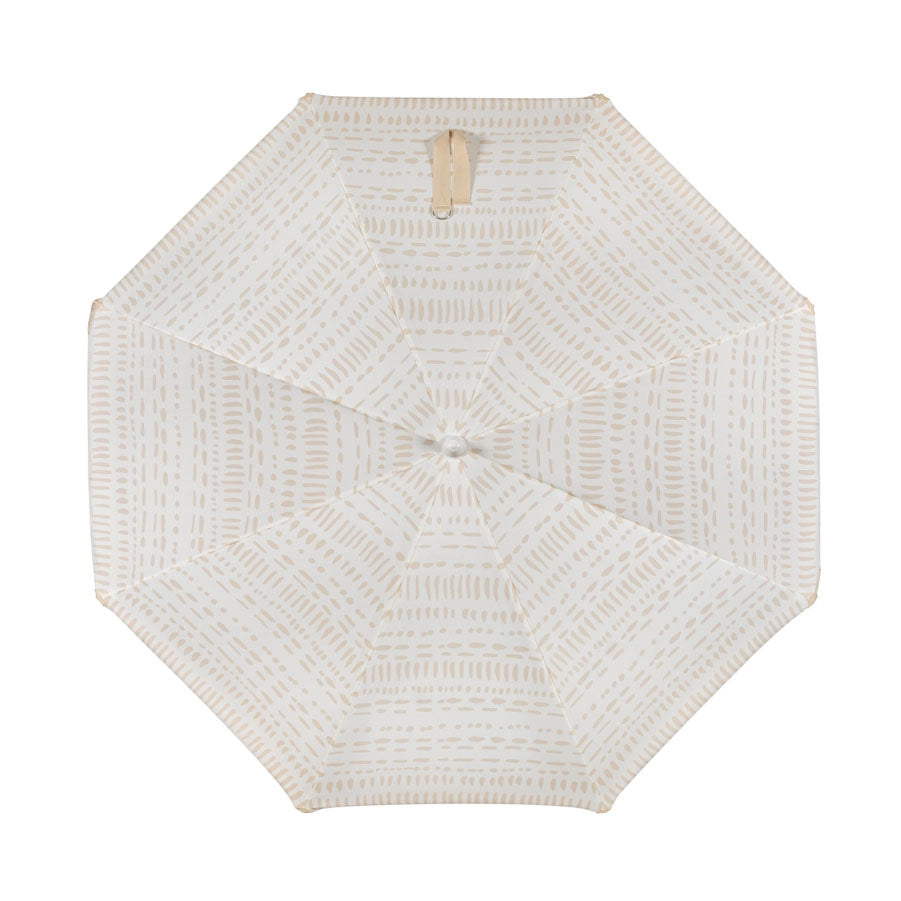 Retro Style Fringed Beach Umbrella - Choose Style