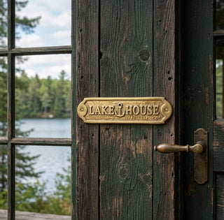 Lake House Door Plaque