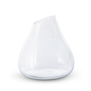 Asymmetrical Cut Flower Glass Vase - Choose Size