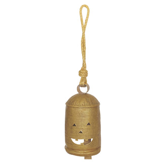 Antique Gold Jack-O’-Lantern Bell - Choose Size