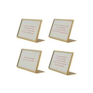 Gold Metal and Glass Christmas Song Frame — Choose Your Favorite