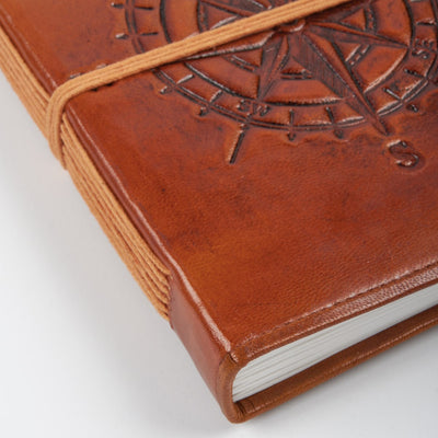 Leatherbound Compass Rose Journal