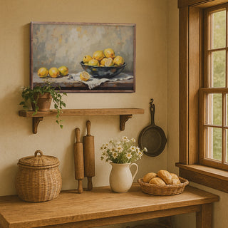 Bowl of Lemons Wall Decor - Choose Size