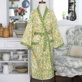Lemon Print Kimono - One Size Fits Most