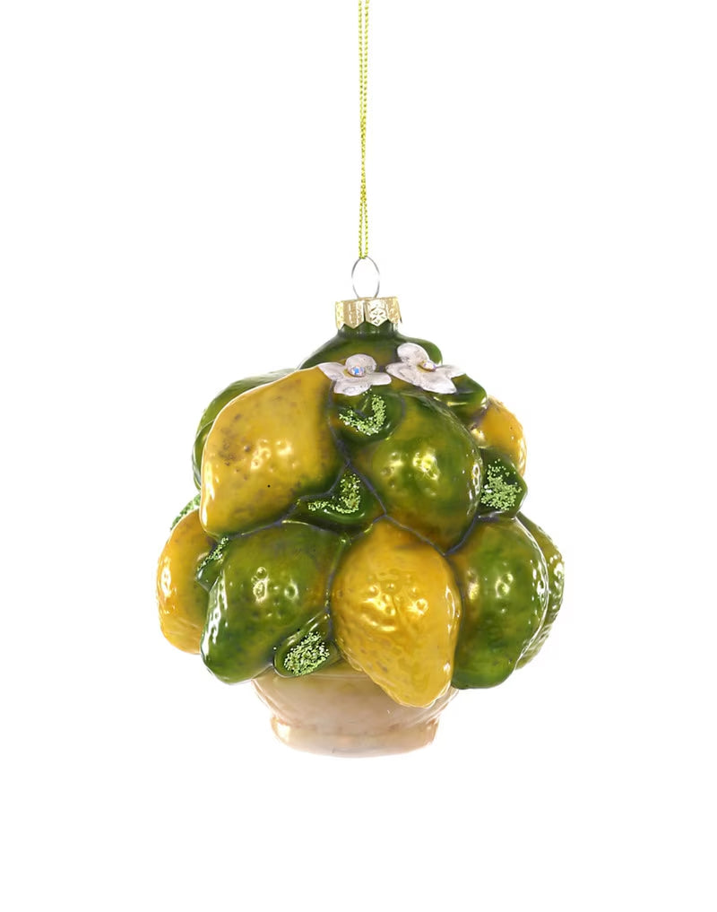 Cody Foster Glass Lemons and Limes Ornament