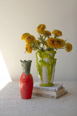 Vegetable Vase - Choose Lettuce or Carrot