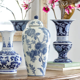 Lidded Blue Yoshino Jar