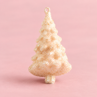 Glitterville Glass Dreamy Dewdrop Cedar Ornament - Choose Color