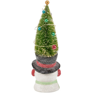 Retro Lighted Snowman