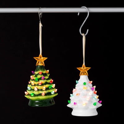 Lighted Tree Ornament - Choose White or Green