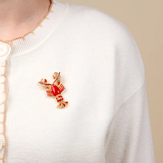 The Dazzle Lobster Brooch