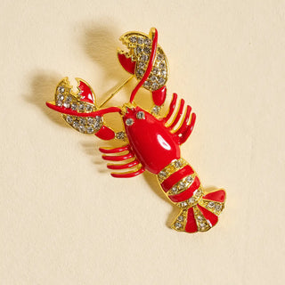 The Dazzle Lobster Brooch