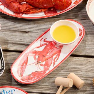 Beach House Lobster Tray and Dip Bowl