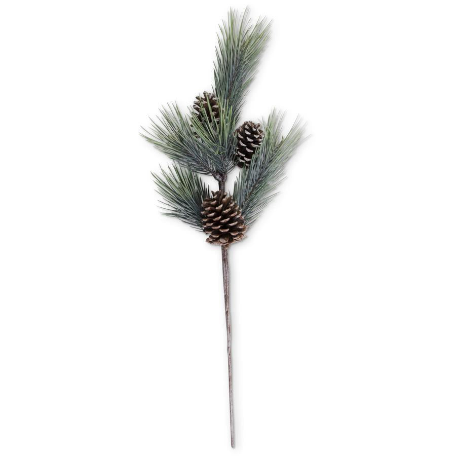 32" Long Needle Pine Stem w/Large Pinecones