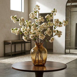 41" Cream Real Touch Blossom Stem