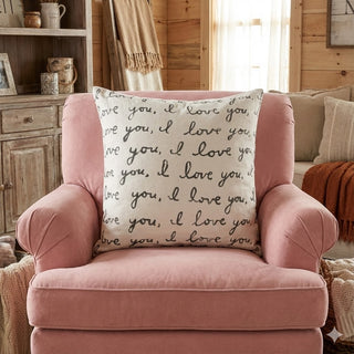 24" x 24" Love Letter Pillow