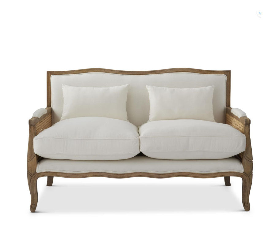 The Susanna Loveseat with Cane Sides