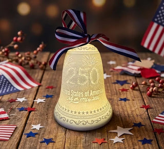 Luumii Lights - America Commemorative 250th Anniversary Bell Ornament - Limited Edition