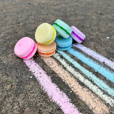 Macaron Shaped Sidewalk Chalk