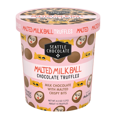 Seattle Chocolate Malted Milk Ball Truffle Pint