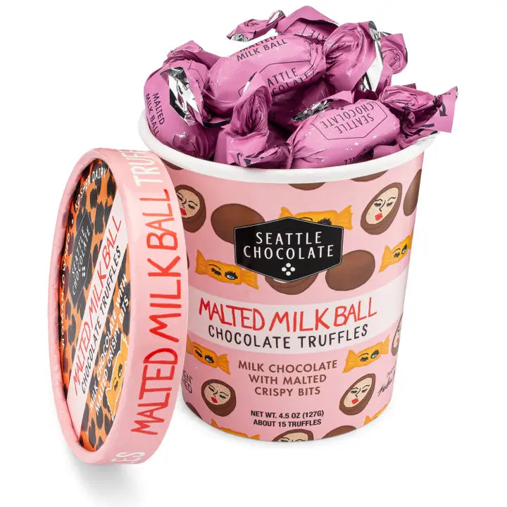 Seattle Chocolate Malted Milk Ball Truffle Pint