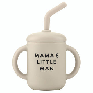 Mamma and Lil Man Wine Glass and Sippy Cup Set