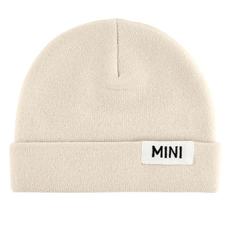 Mama and Mini Knit Beanie Hat Set - Cream