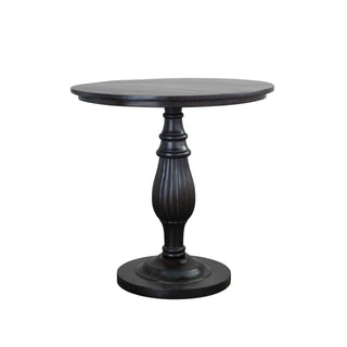 30" Wood Table with Turned Base