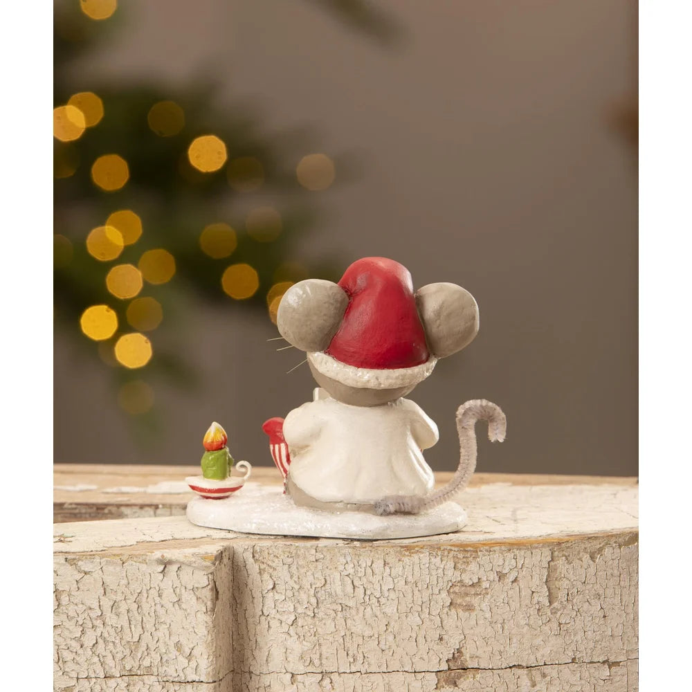 Bethany Lowe Manny Mouse with Candle