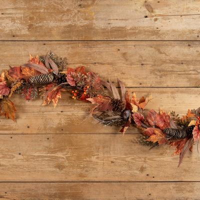 72" Maple Leaf Autumn Garland