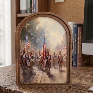 Arched Top Patriotic Marching Band Wall Decor