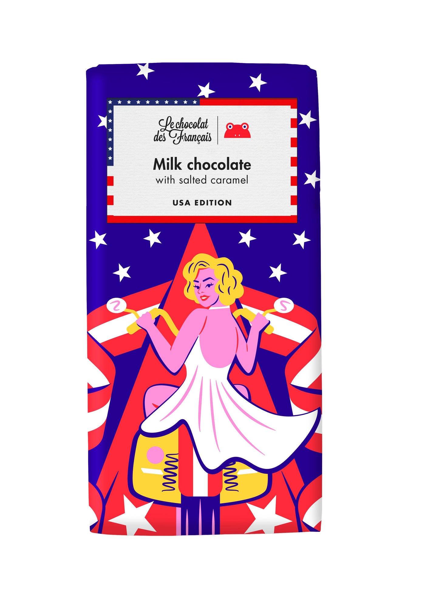 Le Chocolat Des Francais - Marilyn Milk Chocolate & Salted Caramel