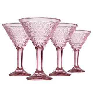 The Claro Blush Martini Glass