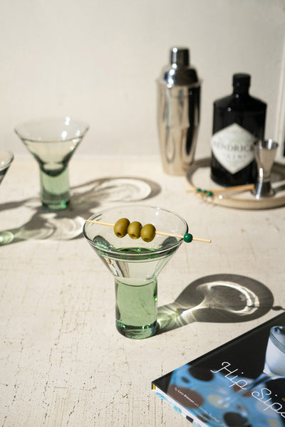 Clear Martini Glass with Solid Base